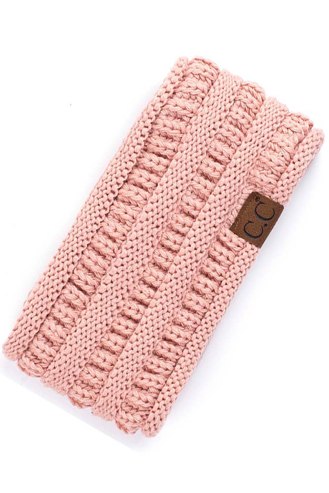 C.C Solid Ribbed Headwrap