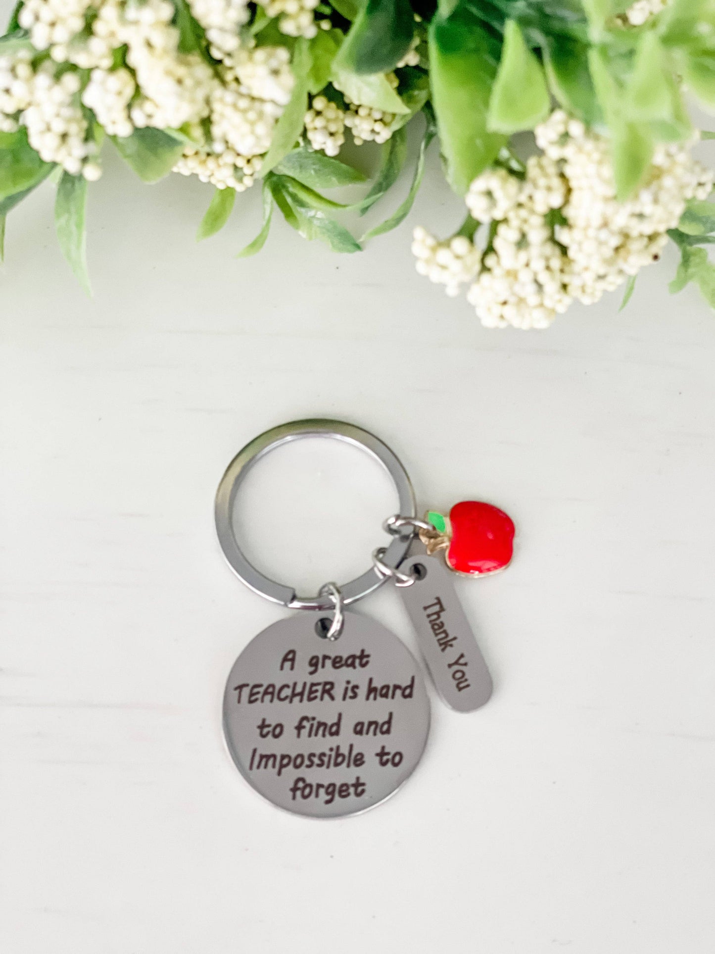 A Great Teacher Keychain