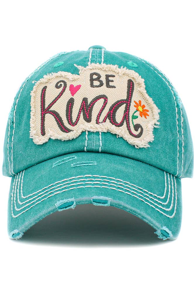 Hana - BE KIND Vintage Distressed Baseball Cap