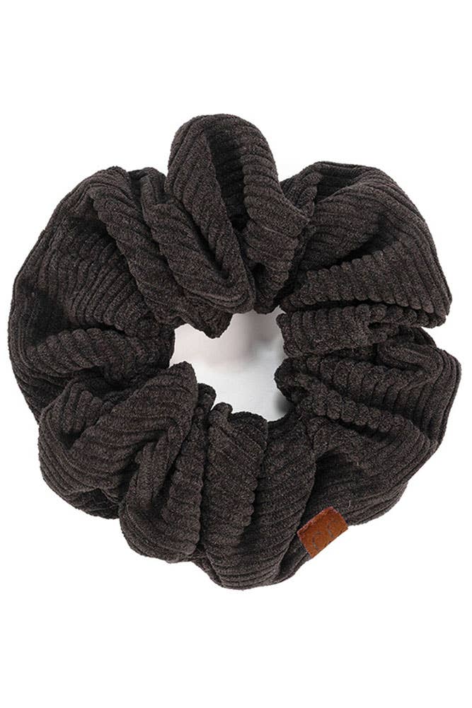 Corduroy Solid Color Soft Scrunchies
