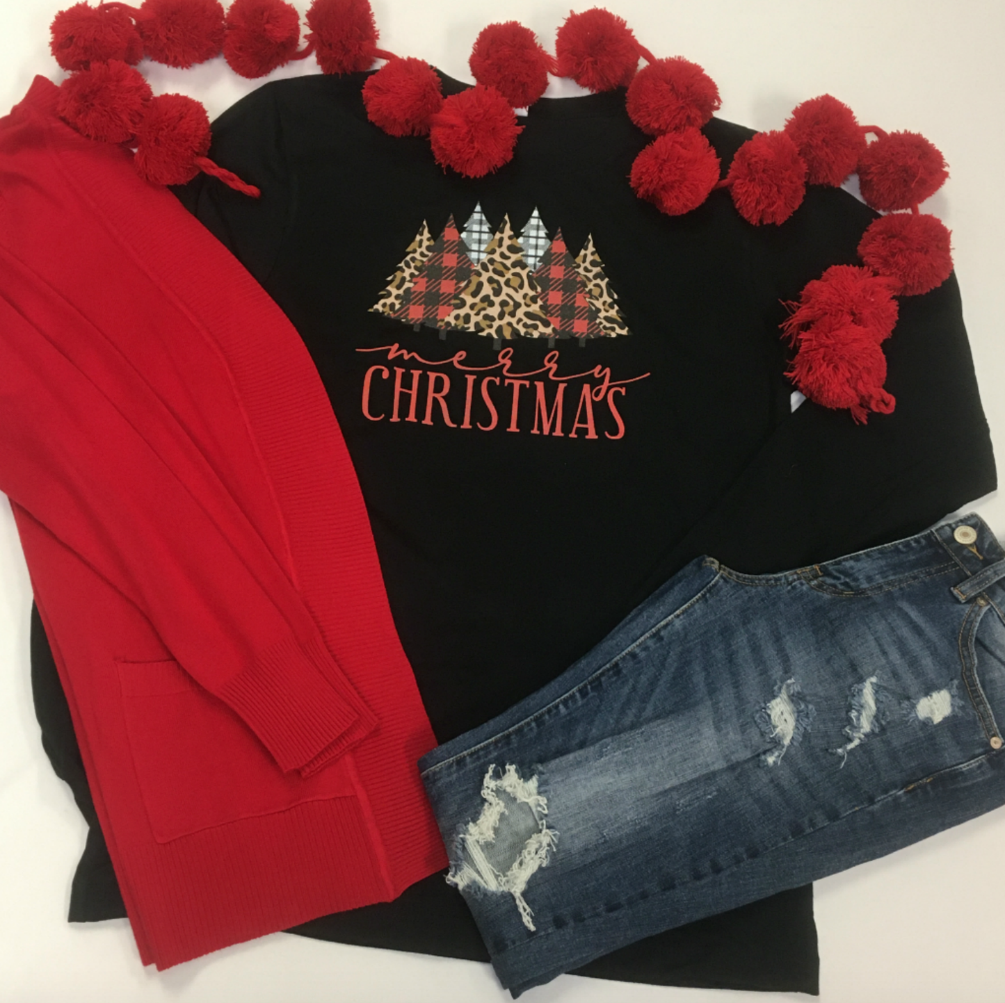 Merry Christmas Leopard Trees