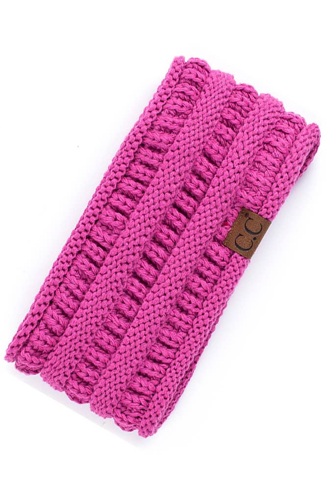 C.C Solid Ribbed Headwrap