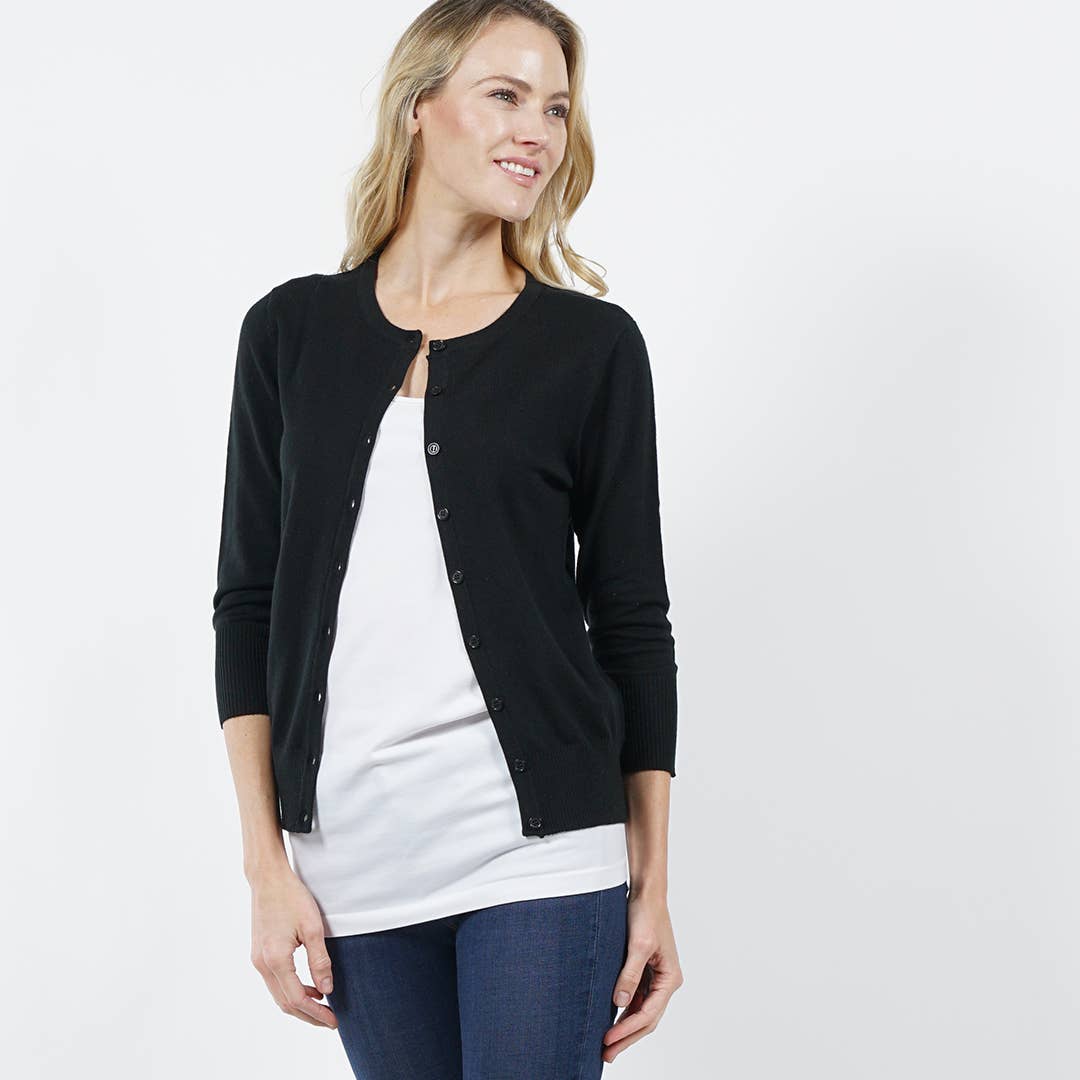 Basic Round neck Sweater Cardigan