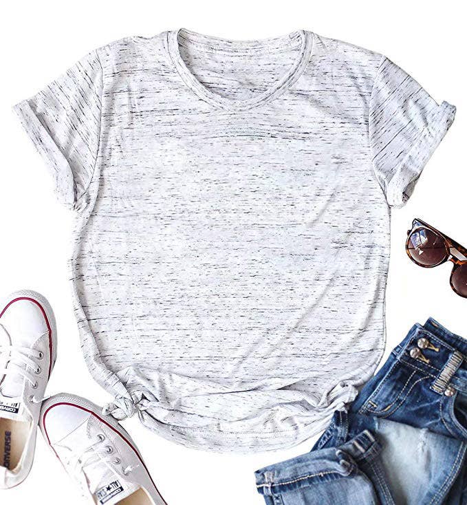 Loose Solid Color Short Sleever T-shirt