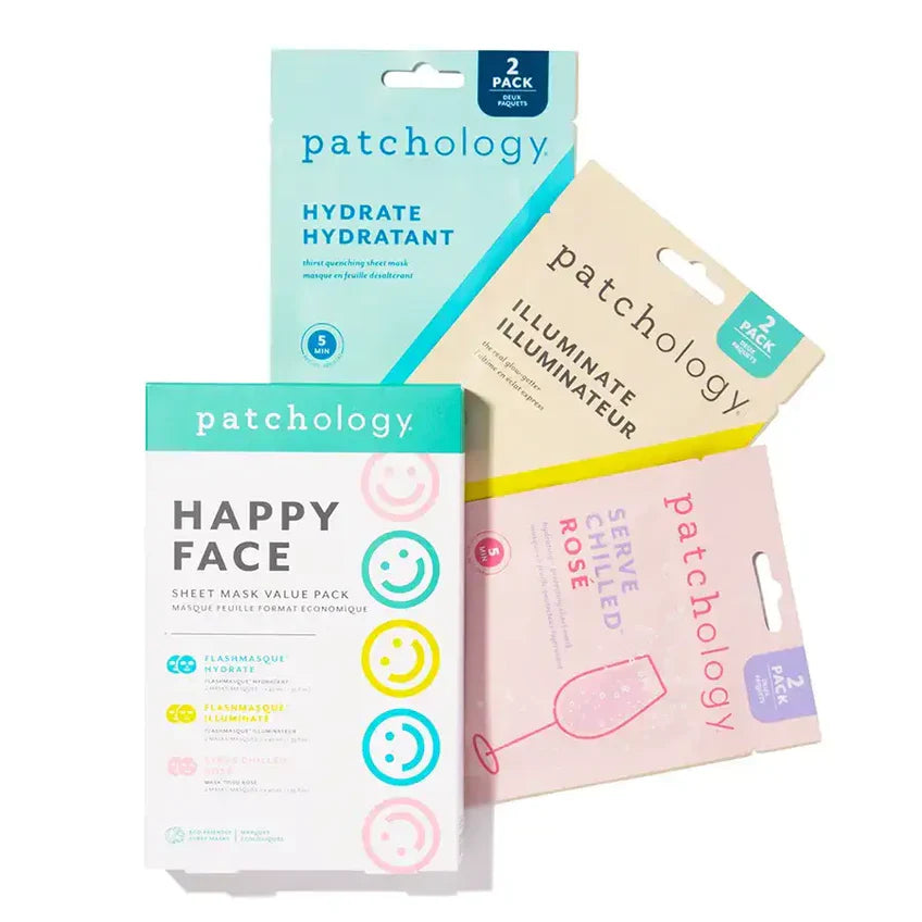 Happy Face Sheet Mask Value Pack-Patchology