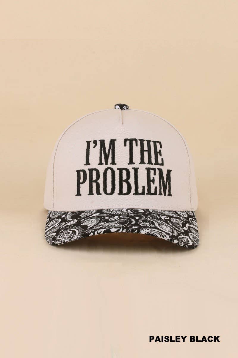 I'm The Problem Two Tone Snapback Hat: CAMO