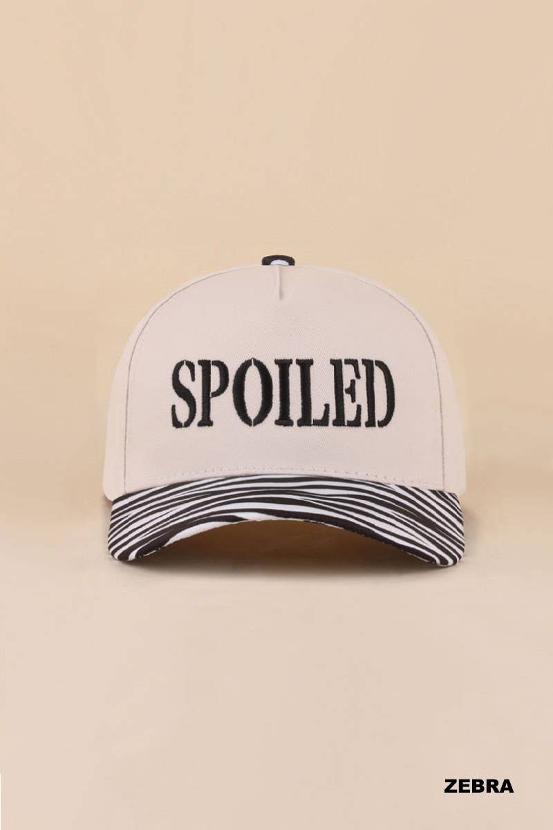 Spoiled Two Tone Snapback Hat: DK FOREST