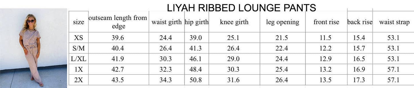Liyah Ribbed Pants: WINE / 1X