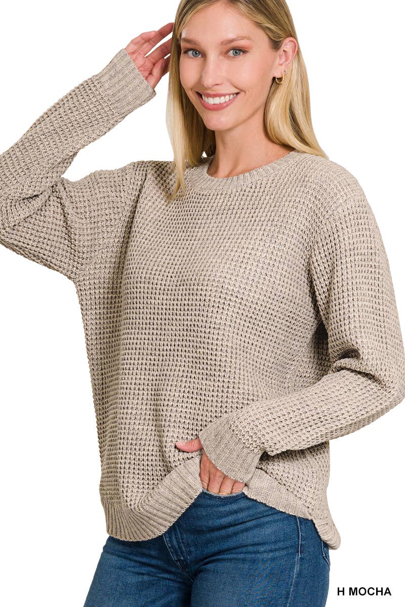 Waffle Sweater: Chocolate