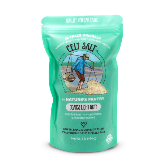 Celtic Sea Salt, Coarse Light Grey- 1 lb(16 oz) Resealable Bag
