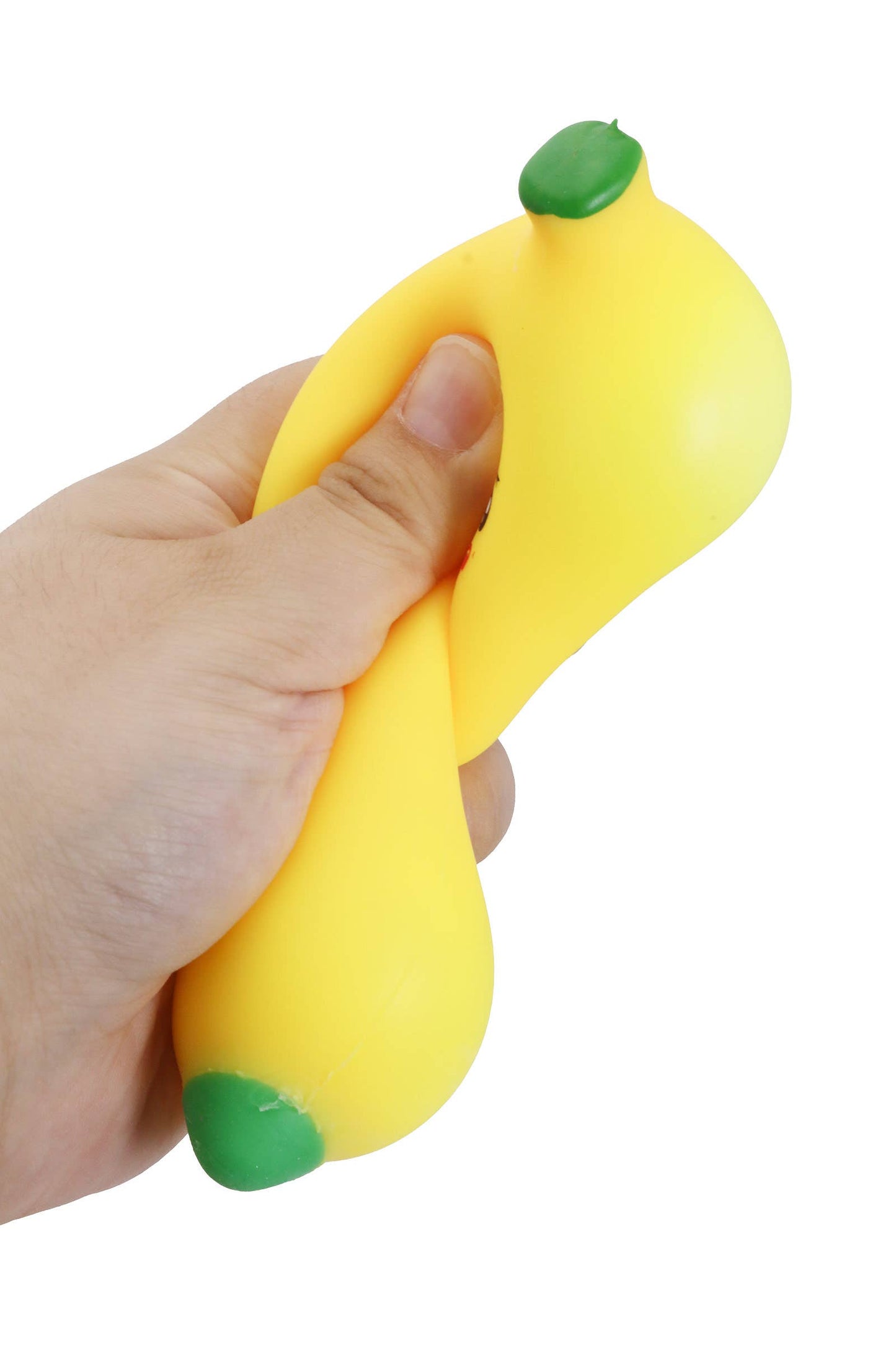 Cute Yellow Banana Fluffy Slime Filled TPR Squishy Toy: BANANA