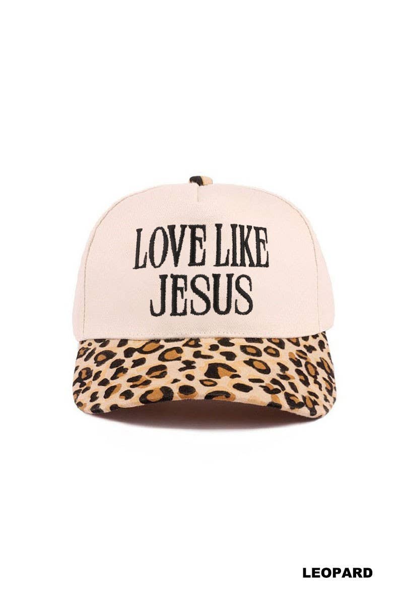 Love Like Jesus Two Tone Cotton Hat: DK FOREST
