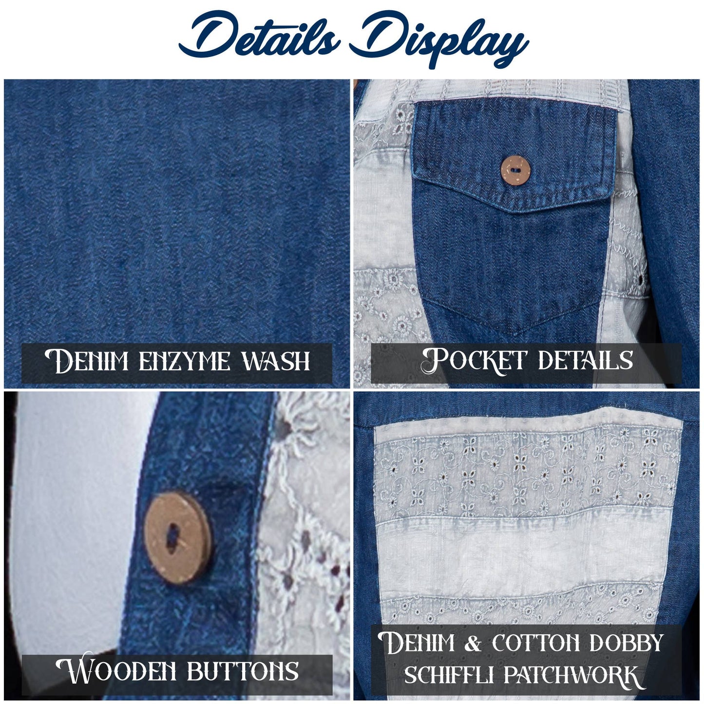 Cowgirl Chic: Cropped Denim Jacket With Printed Patchwork