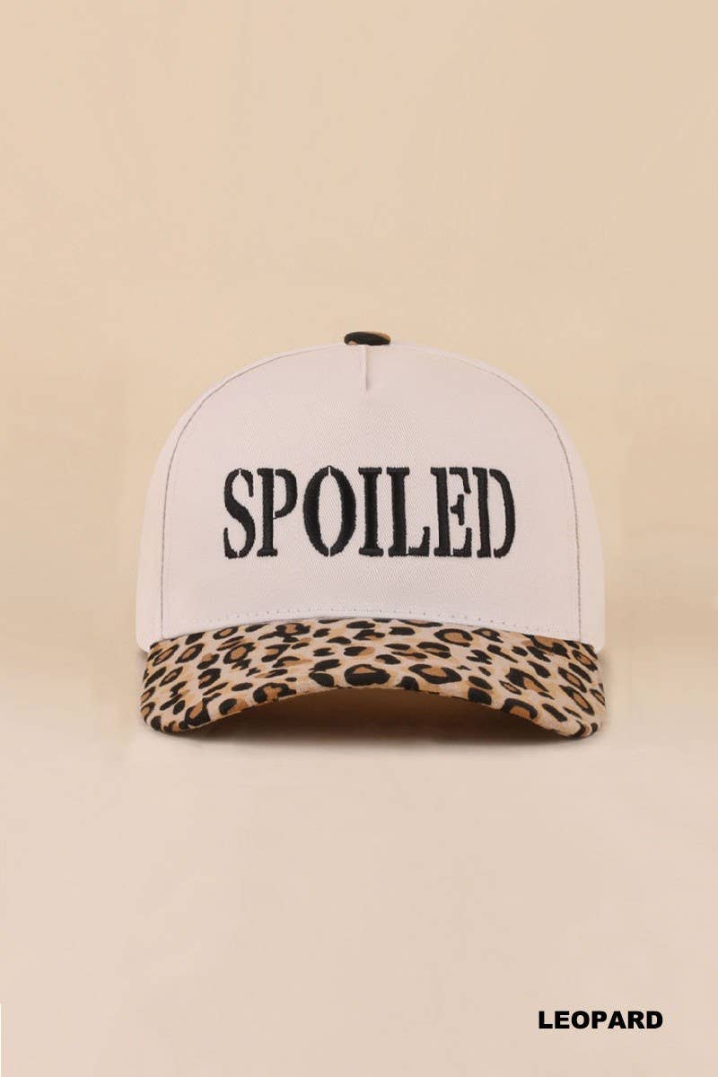 Spoiled Two Tone Snapback Hat: DK FOREST