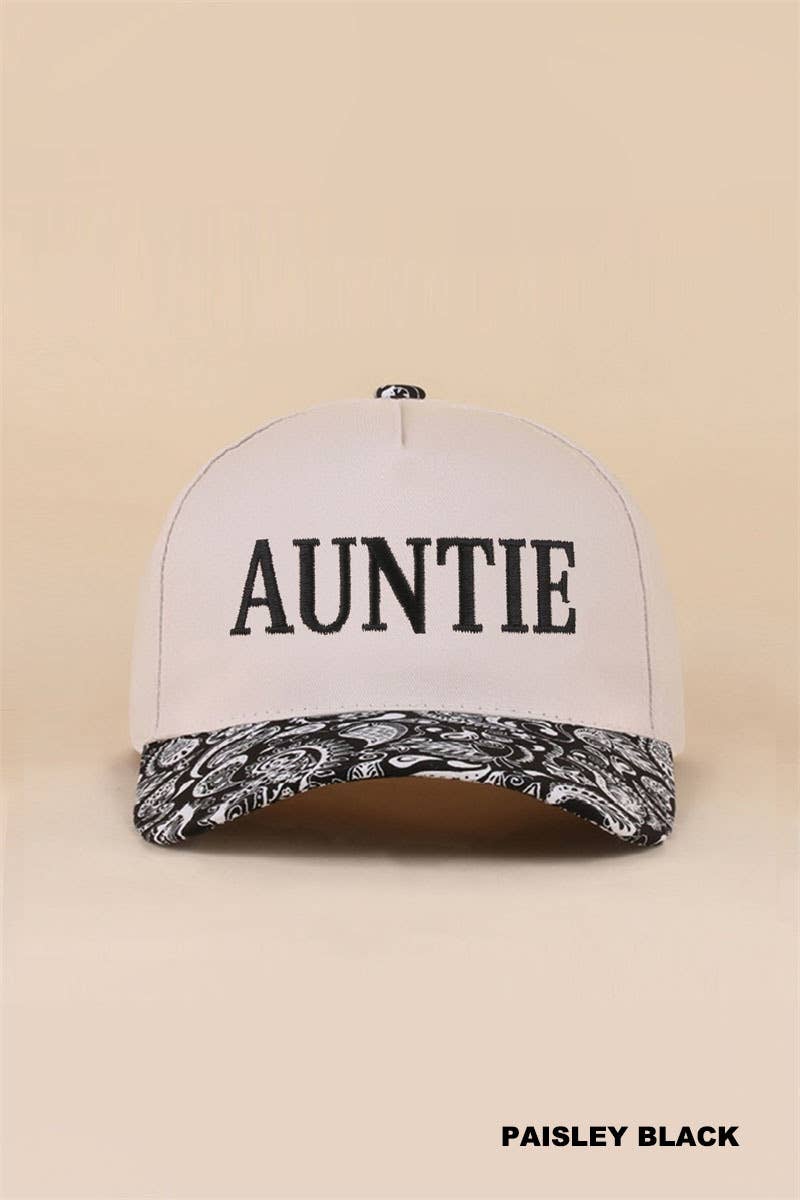 Auntie Two Tone Snapback Hat: LEOPARD