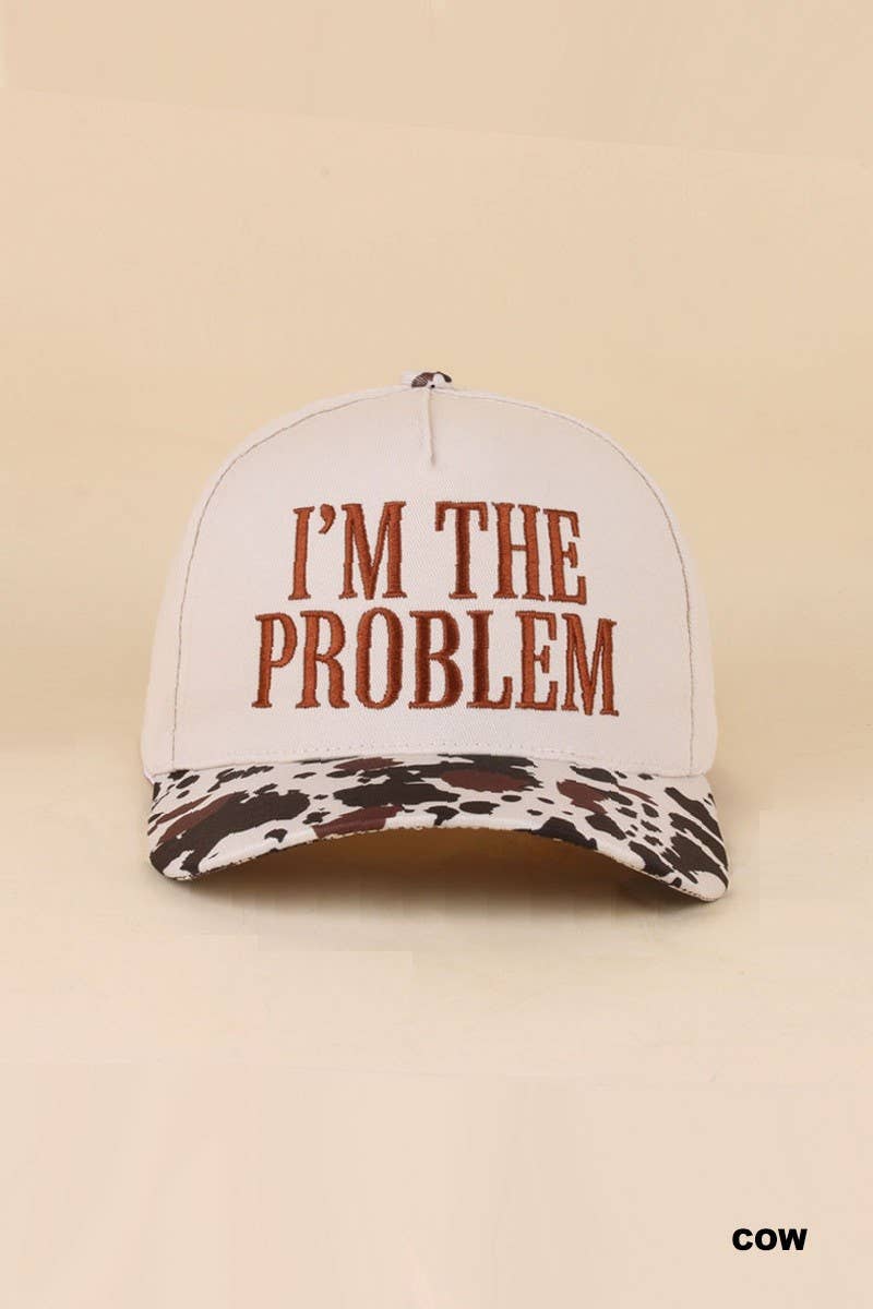 I'm The Problem Two Tone Snapback Hat: CAMO