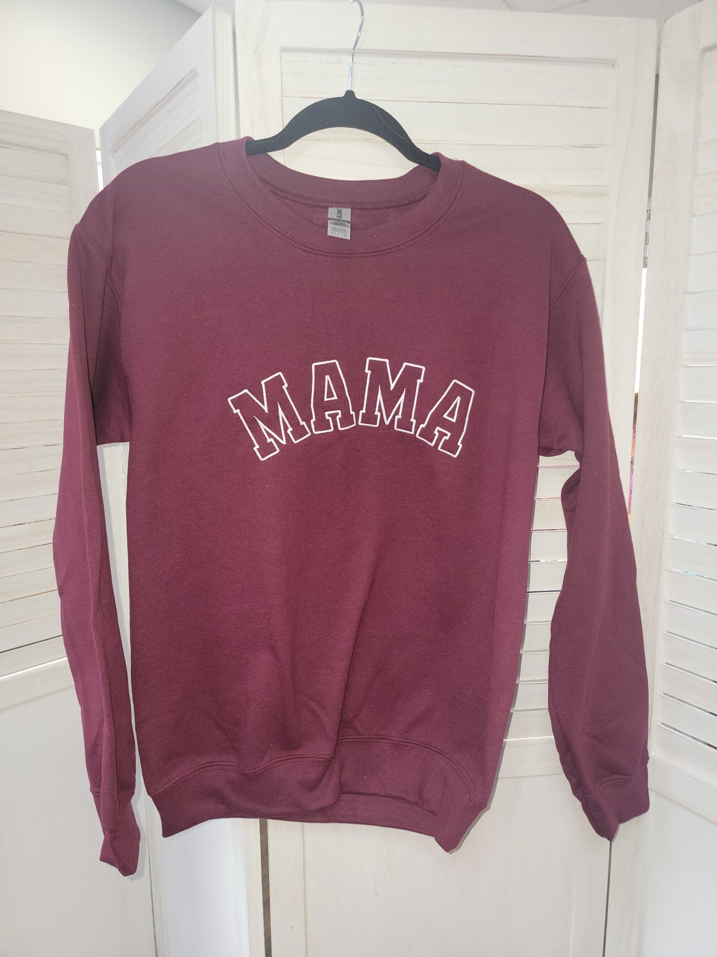 Mama Sweatshirt, Mama Embroidered Sweatshirt