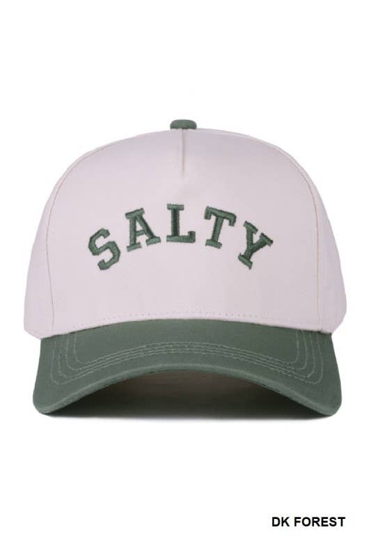 Salty Two-tone Canvas Cotton Cap: LEOPARD
