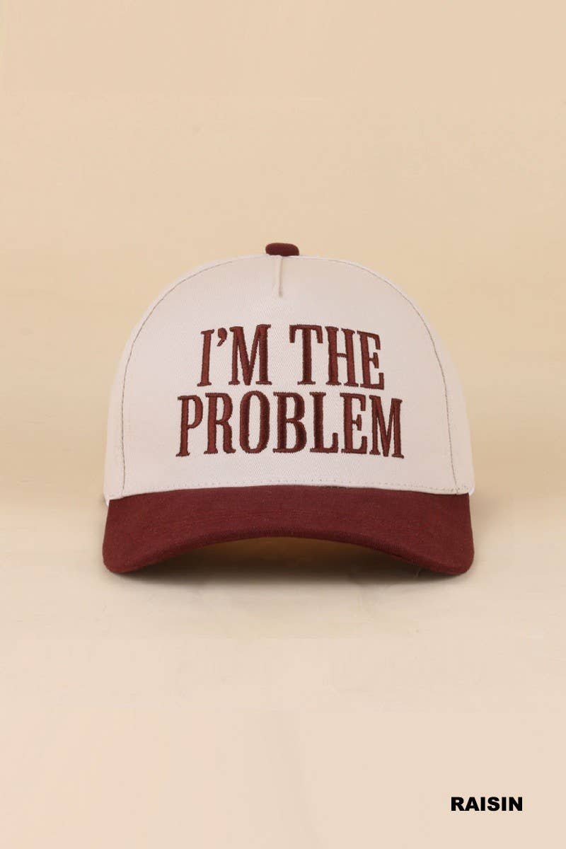 I'm The Problem Two Tone Snapback Hat: CAMO