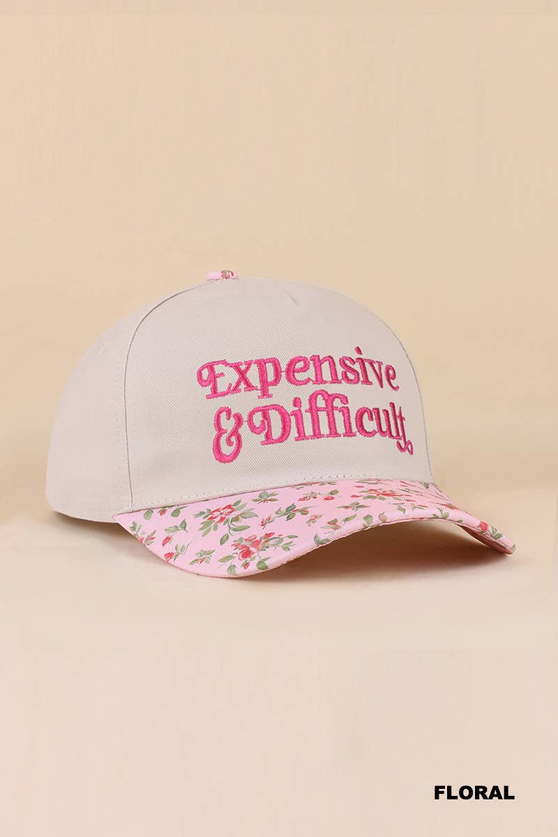 Expensive And Difficult Two Tone Canvas Cotton Cap: LEOPARD