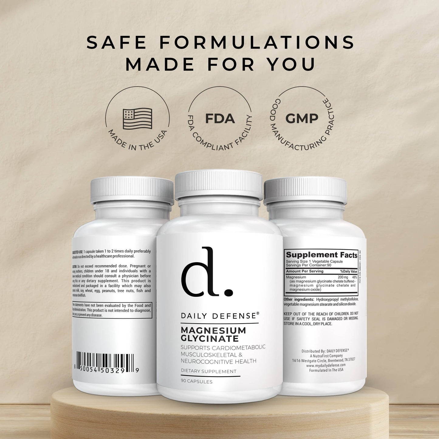 MAGNESIUM GLYCINATE Cardiometabolic Musculoskeletal Support