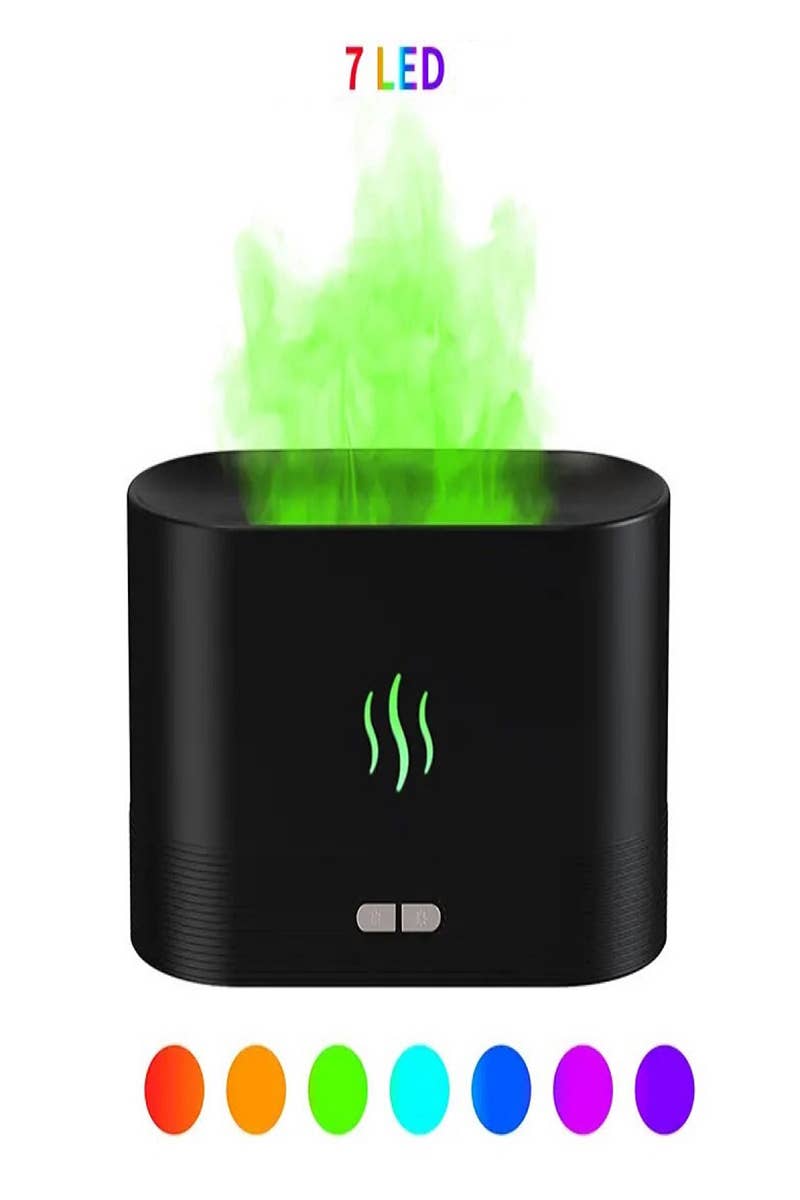 7 Color  Flame  Mini Humidifier Aromatherapy/Essential Oil Diffuser