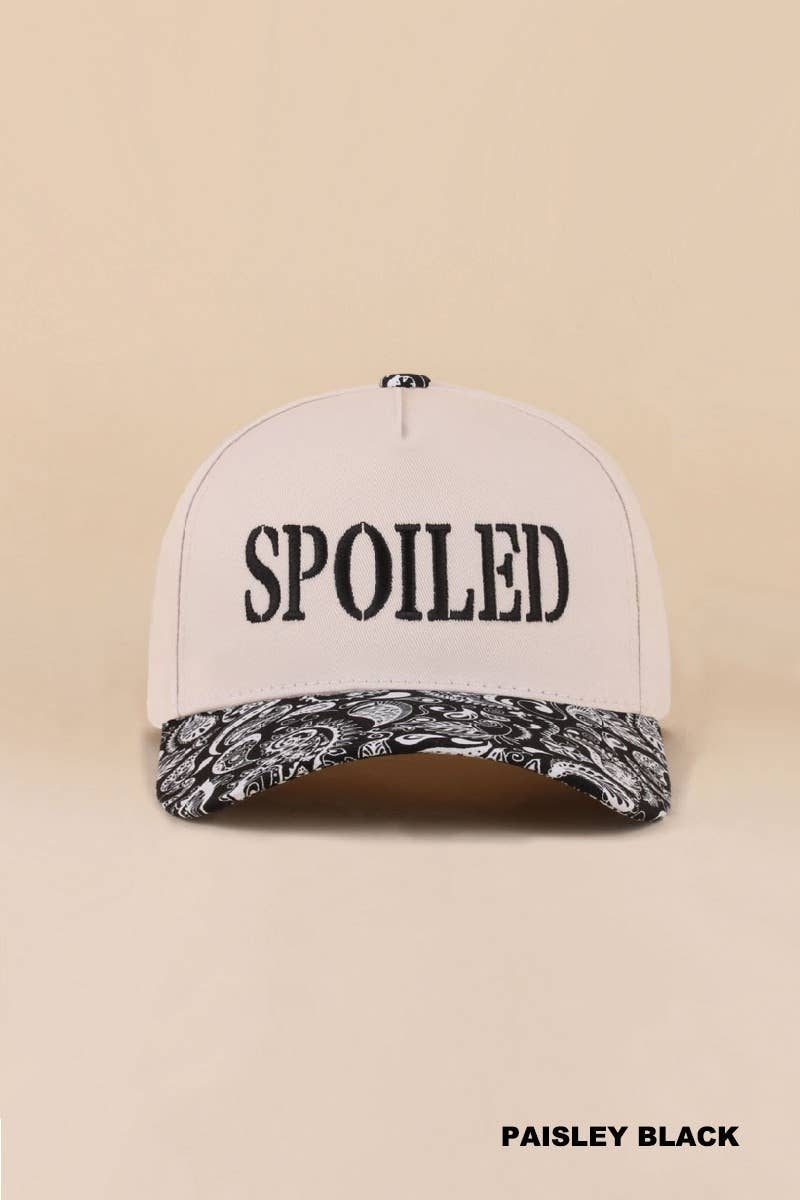 Spoiled Two Tone Snapback Hat: DK FOREST