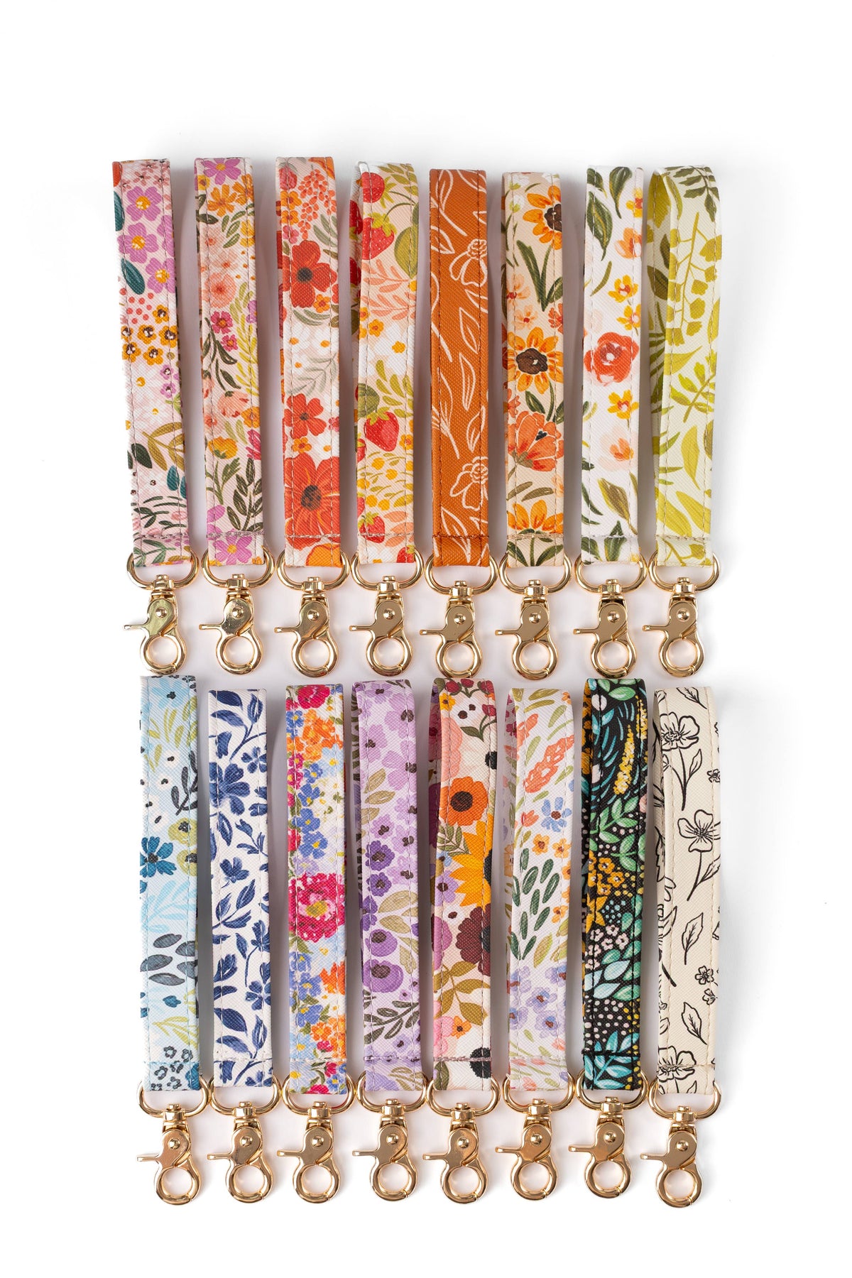 Floral Wristlet Keychain: Pressed Floral