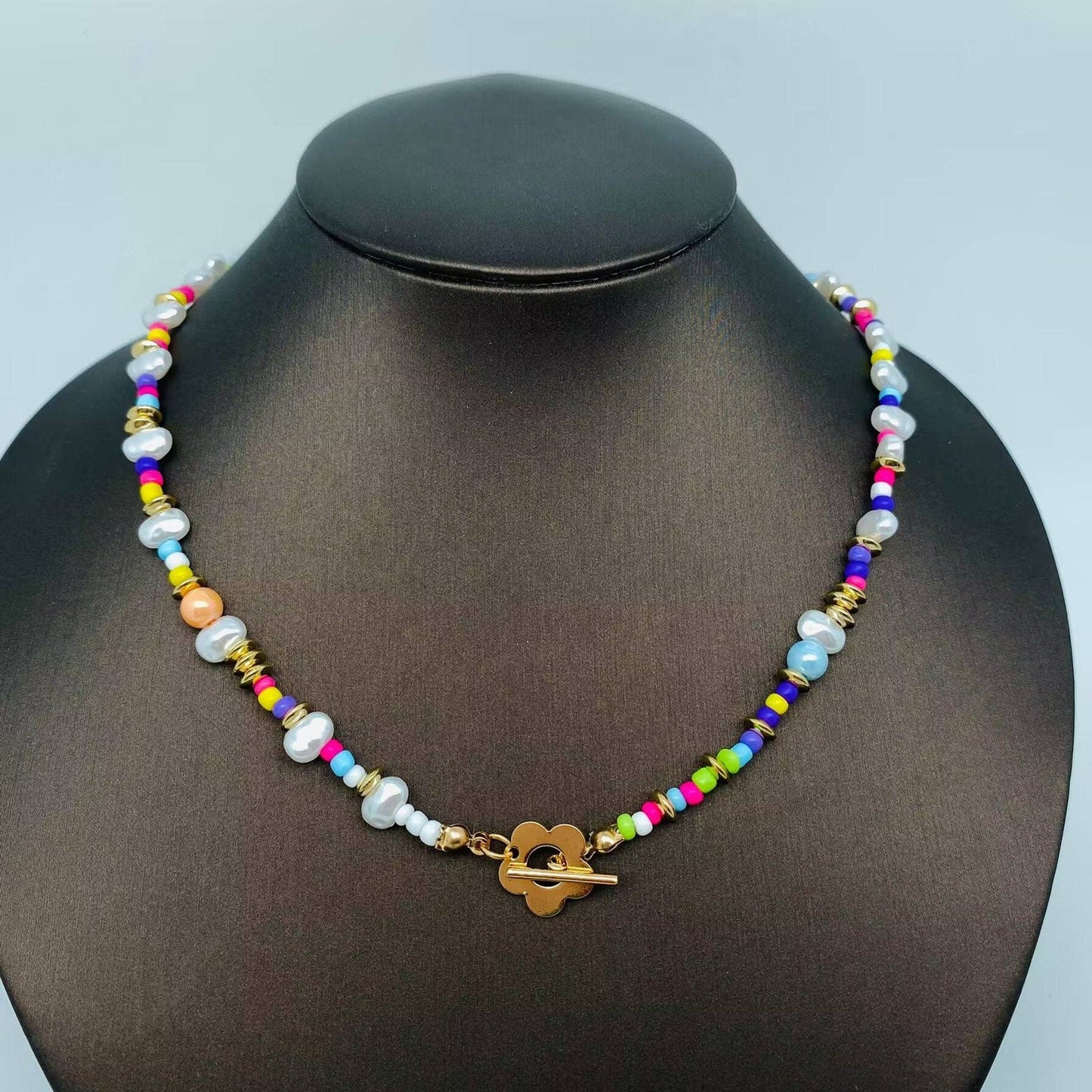 Colorful Beads Choker Necklace