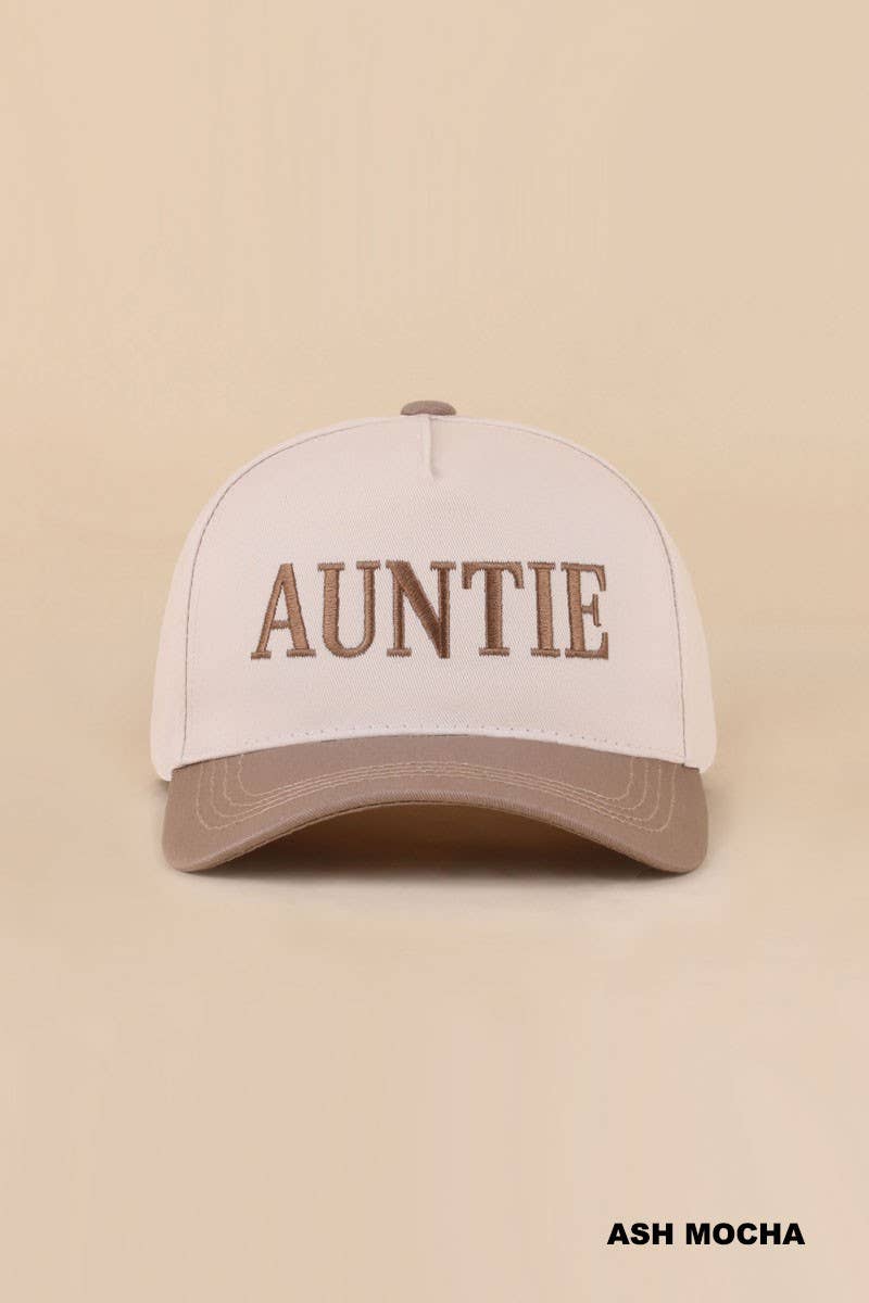 Auntie Two Tone Snapback Hat: LEOPARD