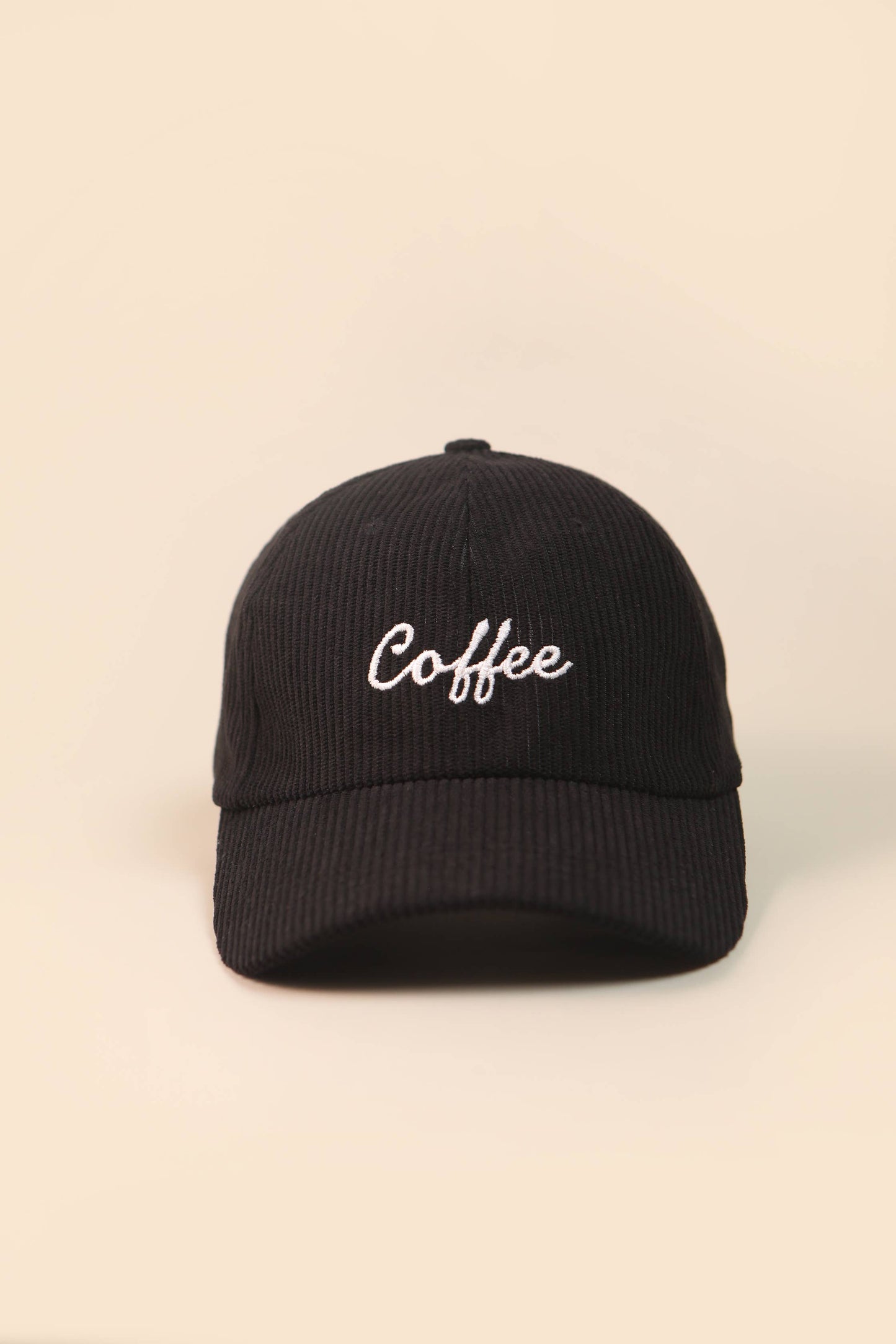 Coffee Corduroy Baseball Cap