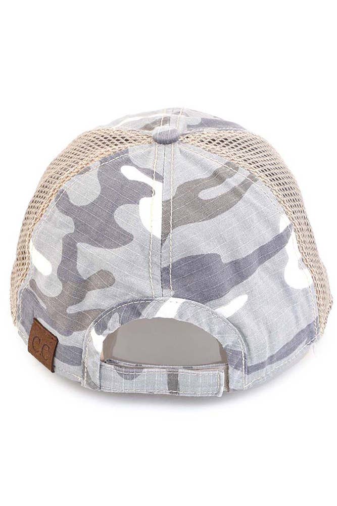 C.C American Flag Embroidery Camo Baseball Hat