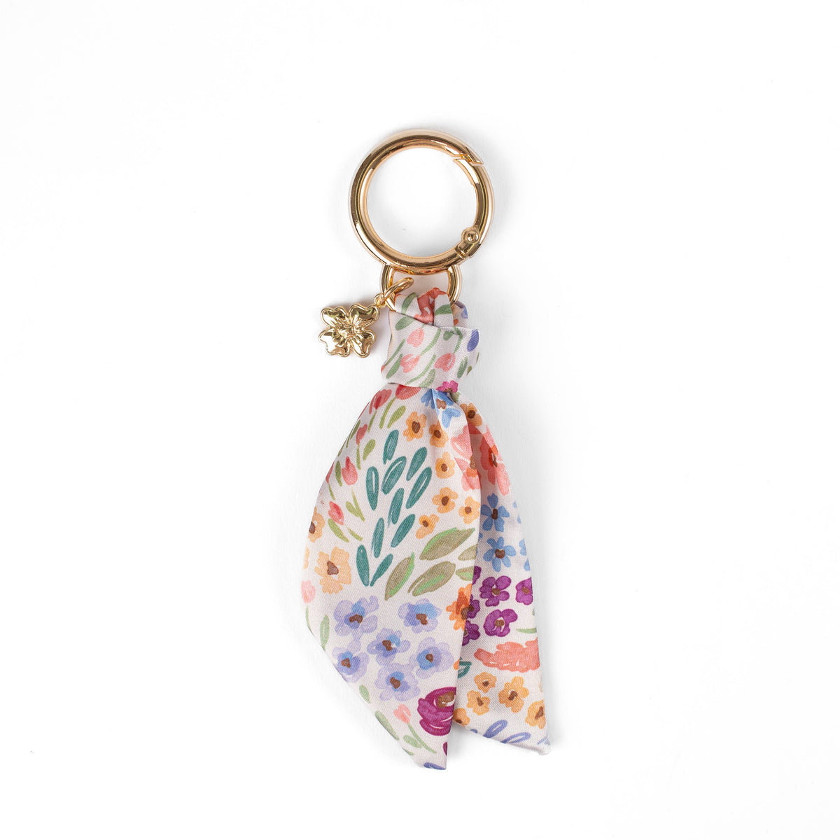 Floral Satin Keychain: Primrose Petals