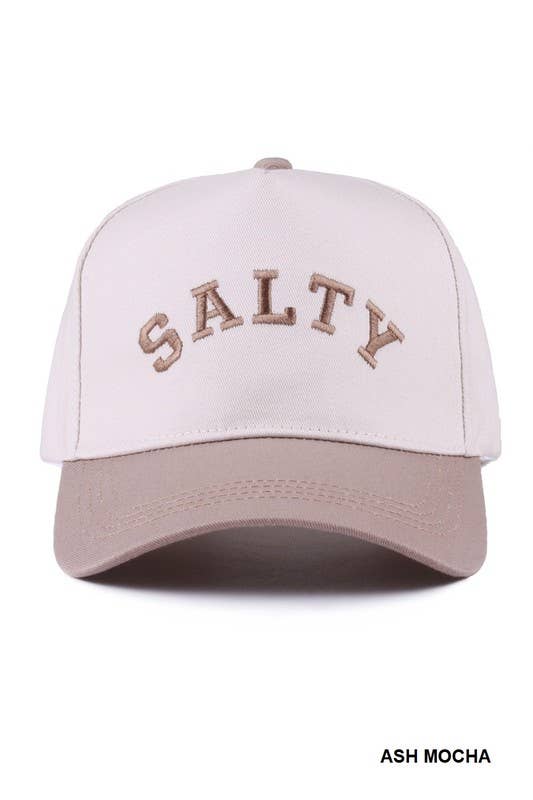 Salty Two-tone Canvas Cotton Cap: LEOPARD