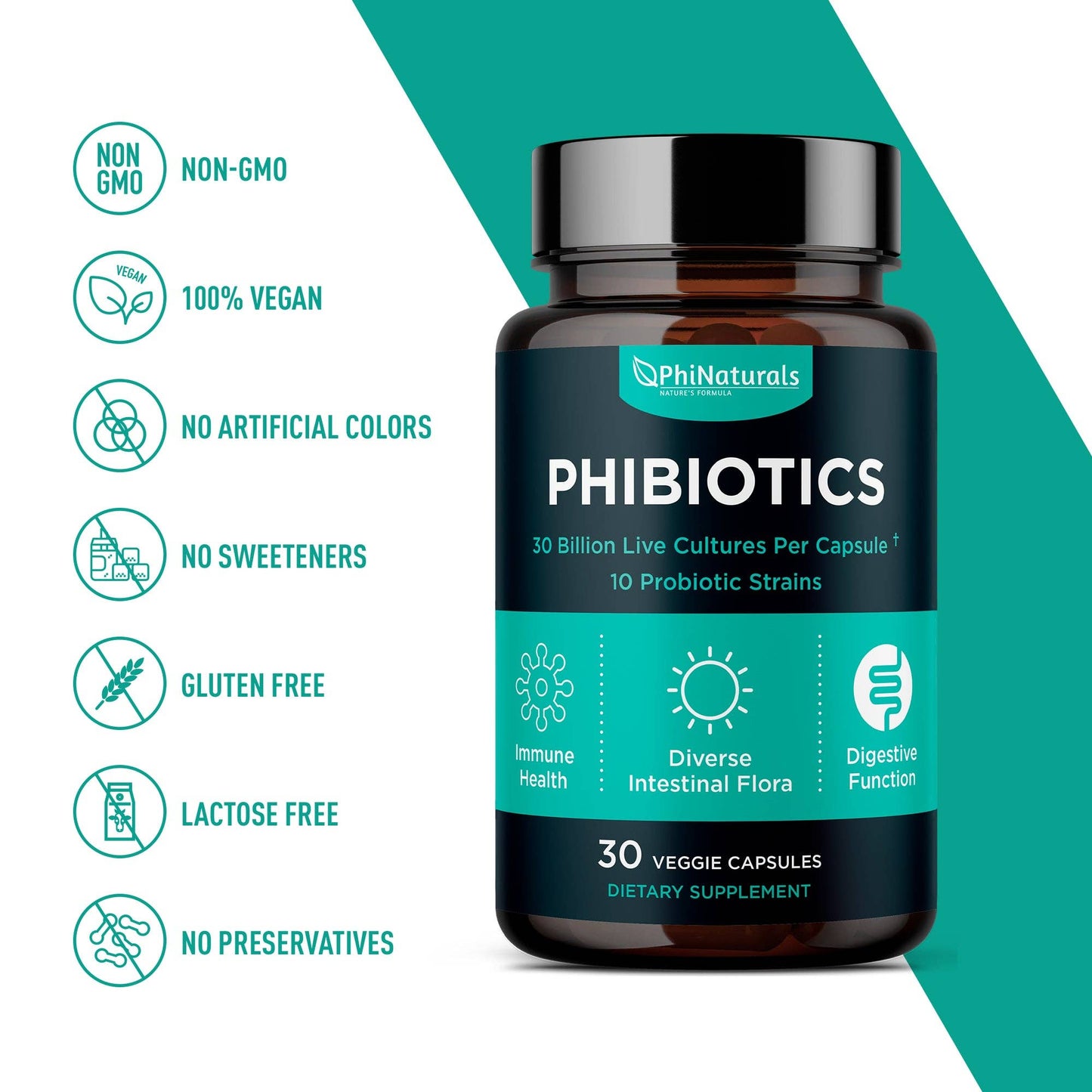 Probiotics High Potency 10 Strains – 30 Billion CFU
