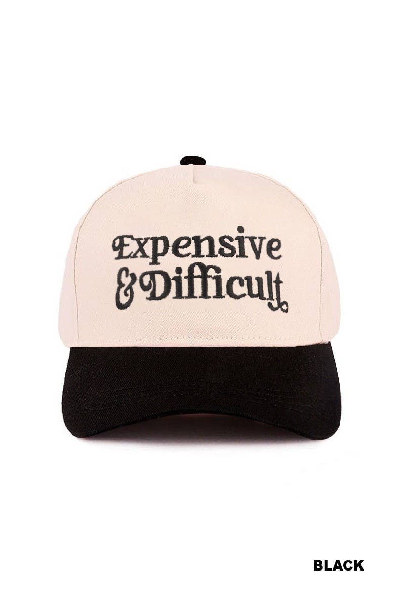 Expensive And Difficult Two Tone Canvas Cotton Cap: DK FOREST