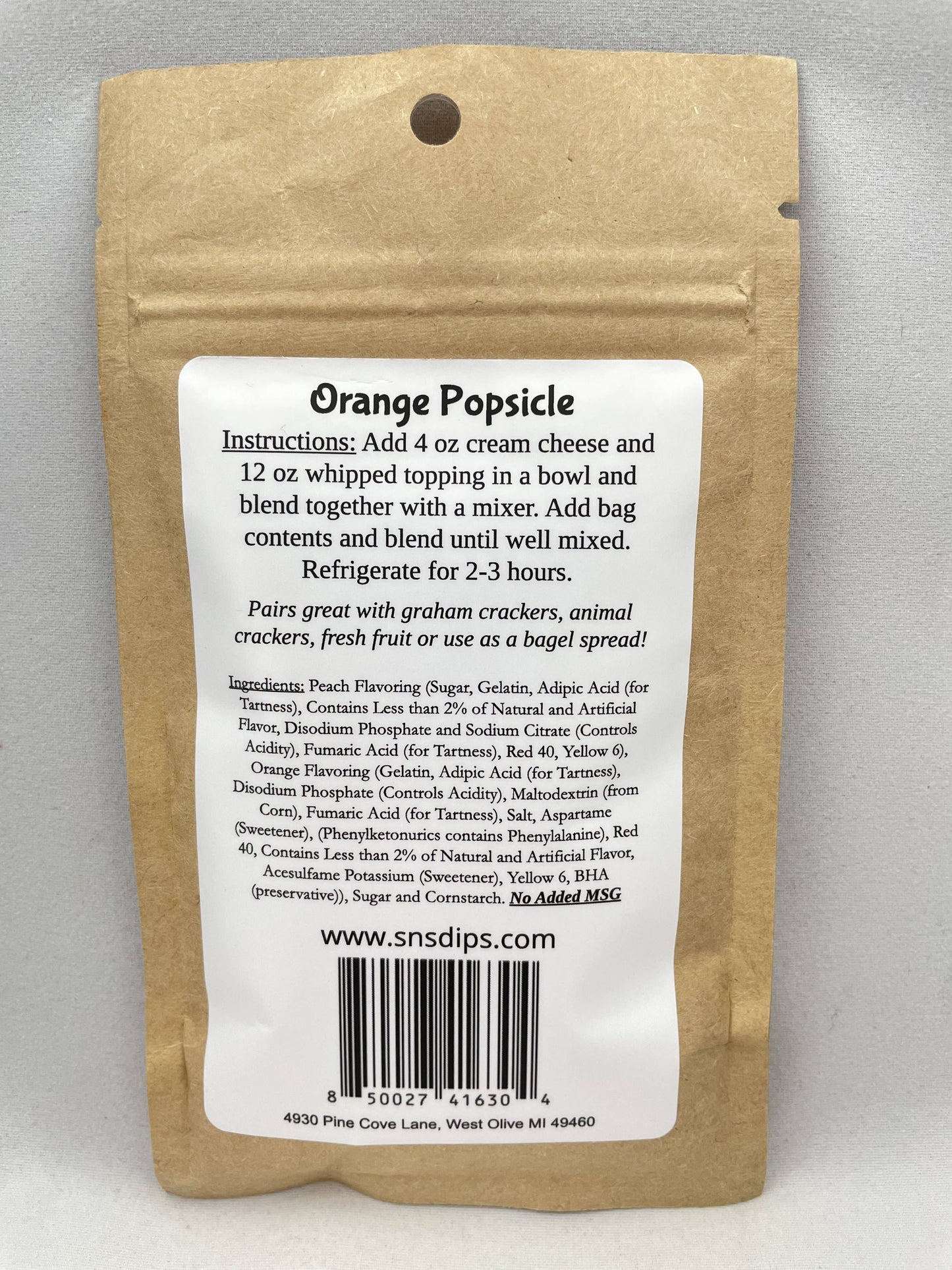 Orange Popsicle Dip Mix