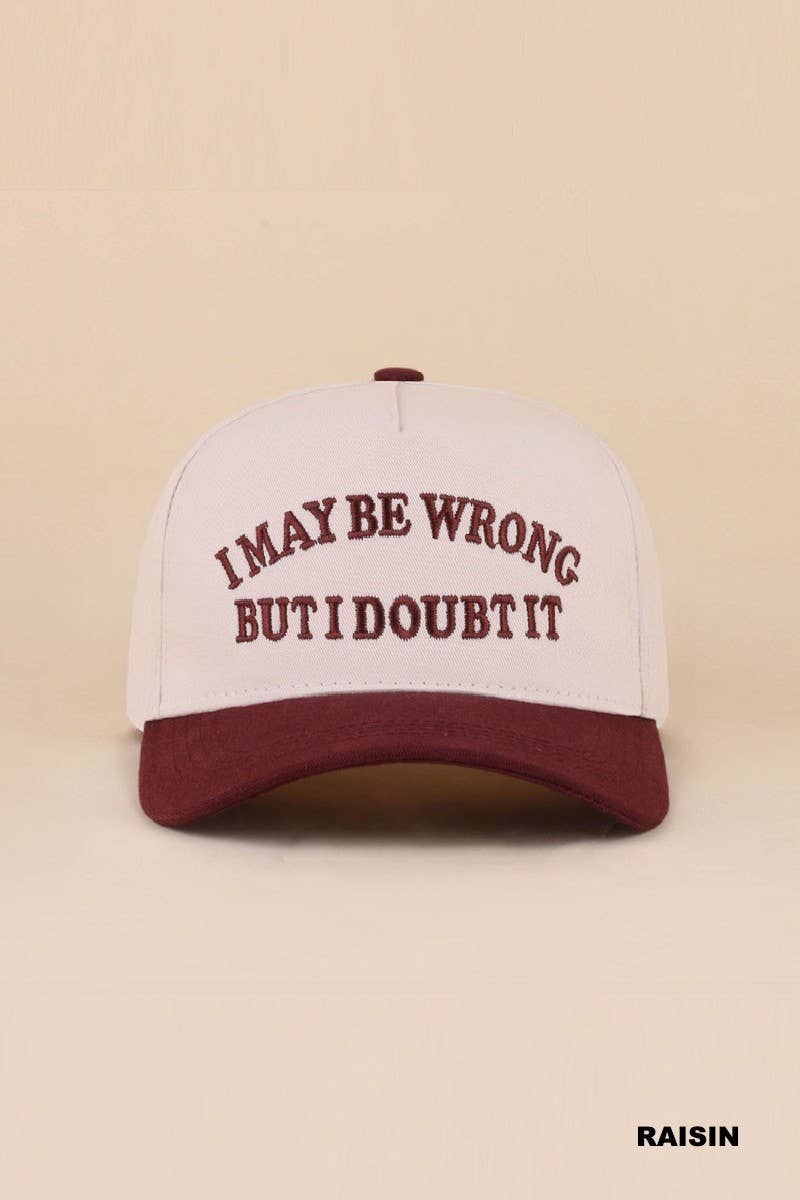 I May Be Wrong But I Doubt It Two Tone Snapback Hat: LEOPARD