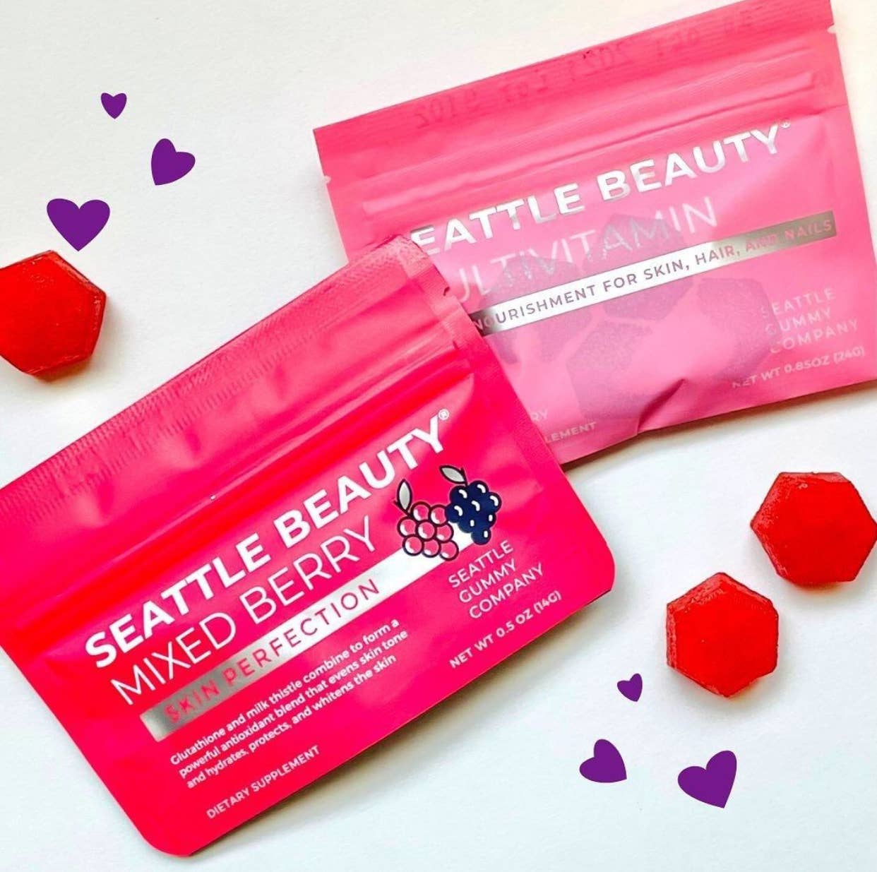 Beauty Gummy Spotless Skin Perfection Mixed Berry One Packet