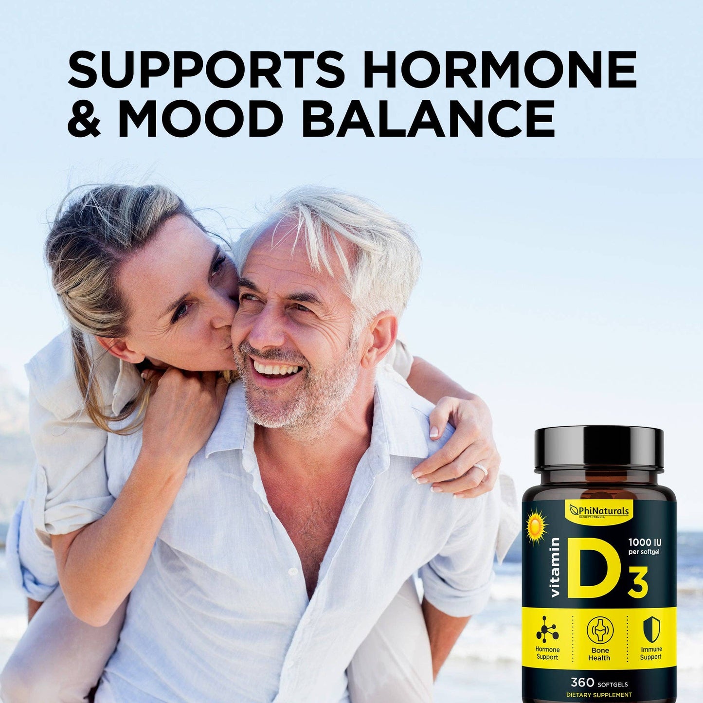 Vitamin D3 1000 IU (365 Softgels)