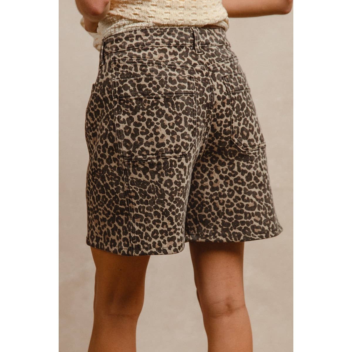 Leopard Print Shorts