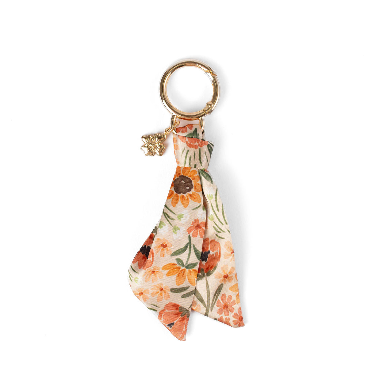 Floral Satin Keychain: Primrose Petals