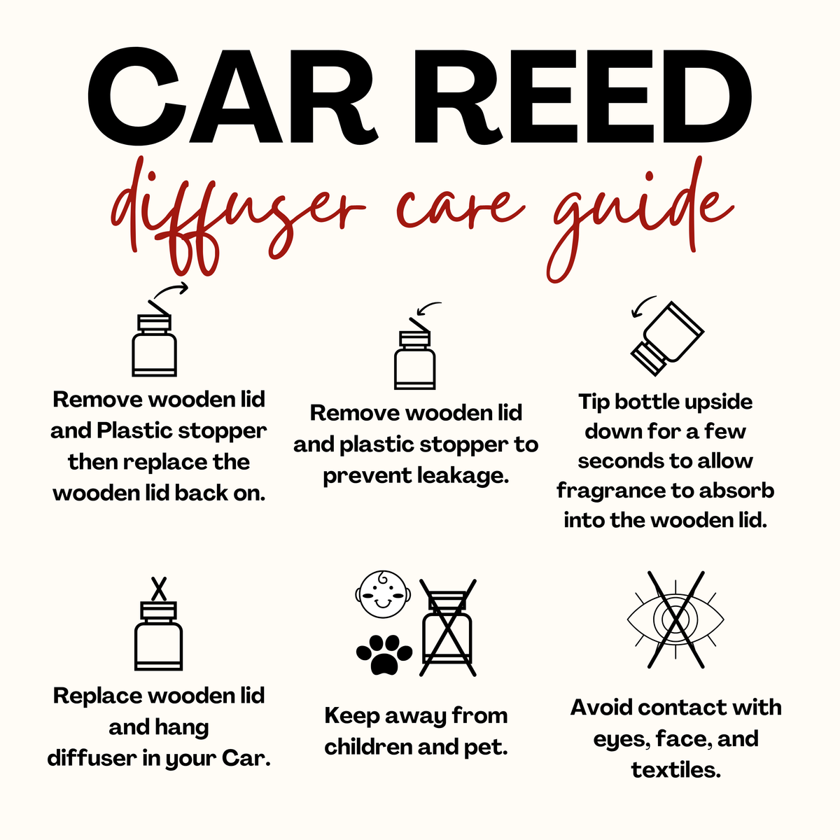 Autumn Bergamot Fall | Fall-Inspired | Hanging Car Diffuser: Square Bottle-Made in USA