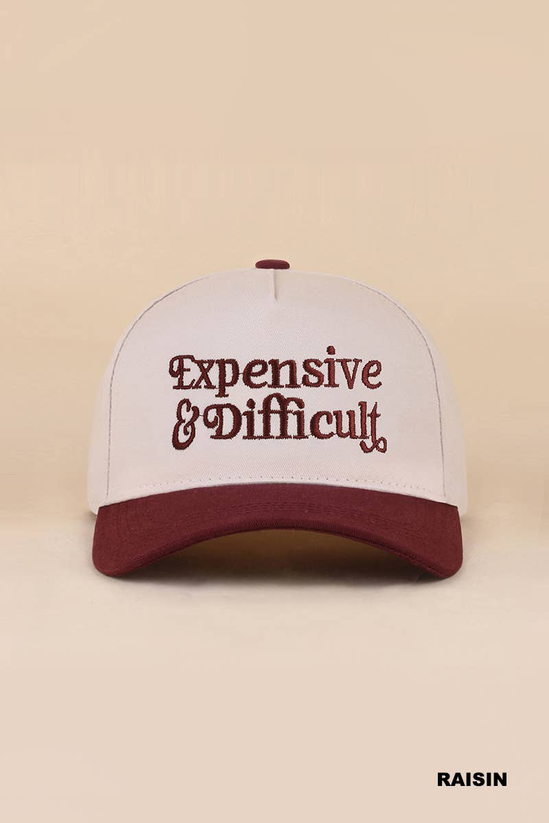 Expensive And Difficult Two Tone Canvas Cotton Cap: DK FOREST