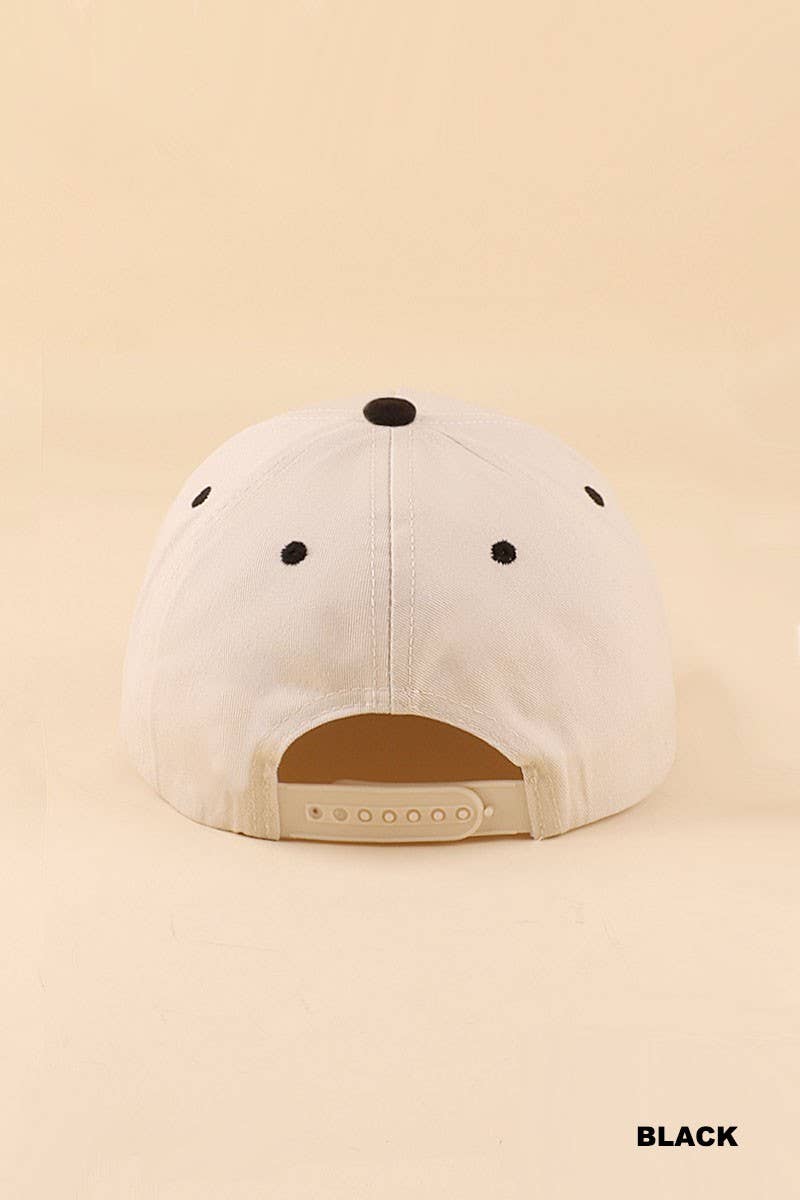 Girl Mom Two Tone Snapback Hat: ASH MOCHA