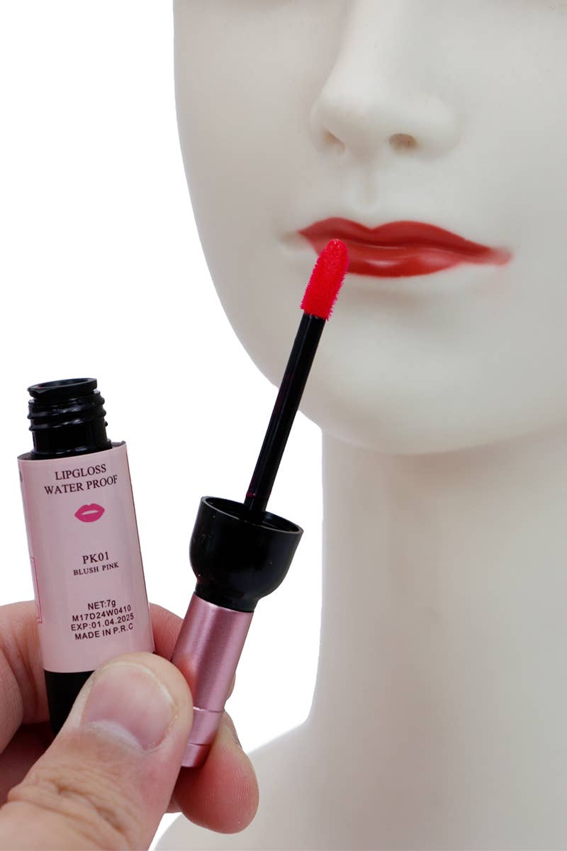 Wine Matte Waterproof Lip Gloss Souvenir - 24 Pcs