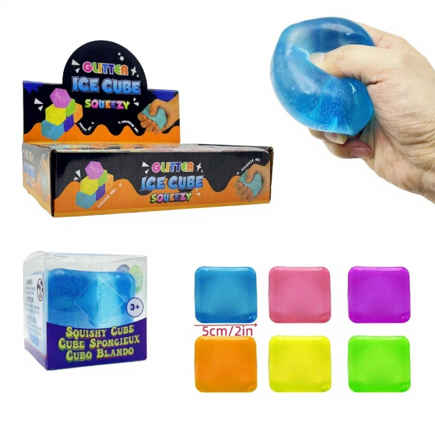 Maltose Ice Cube Squishy Toy