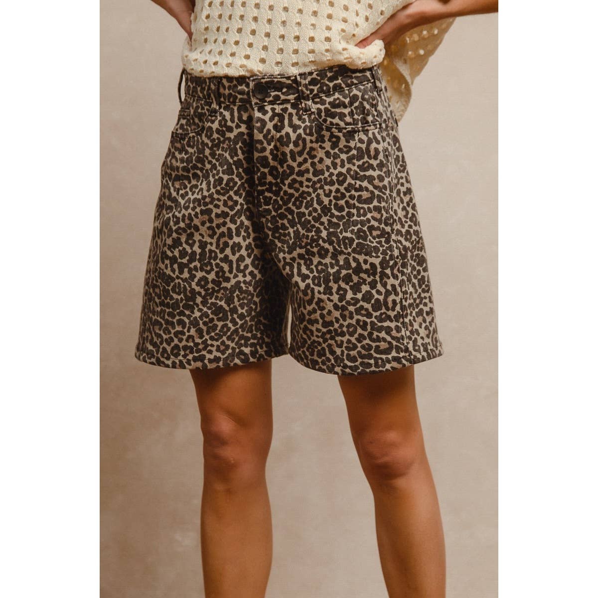 Leopard Print Shorts