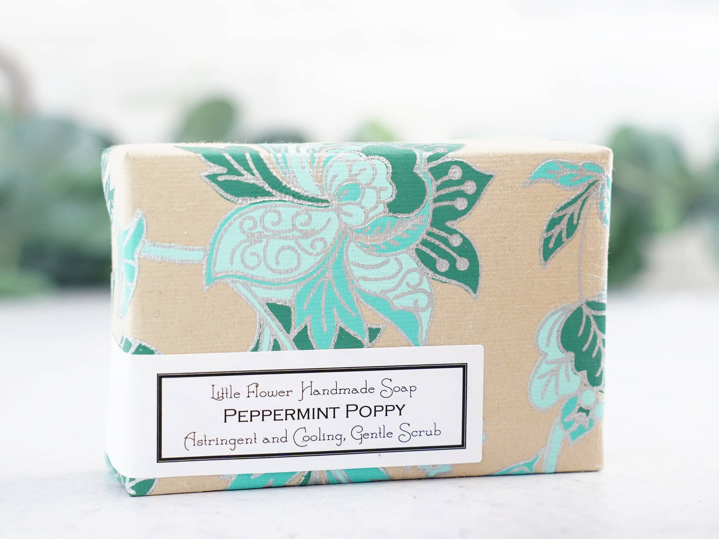 Peppermint Poppy (Eucalyptus) Handmade Soap: 3.5 oz