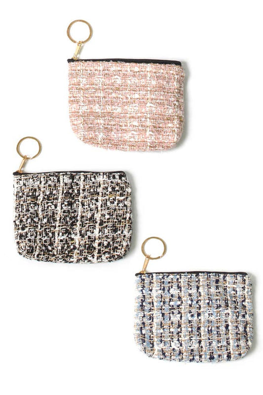 Tweed Lurex Coin Purse
